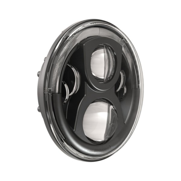 J.W. Speaker® - 8700 Evo 2 Dual Burn™ 7" Round Black Halo Projector LED Headlight