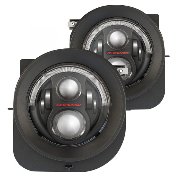 J.W. Speaker® - 8700 Evolution 2R Black Halo Projector LED Headlights