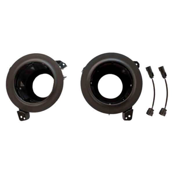 J.W. Speaker® - 8700 Evolution J2 7" Round Black Headlight Mounting Kit