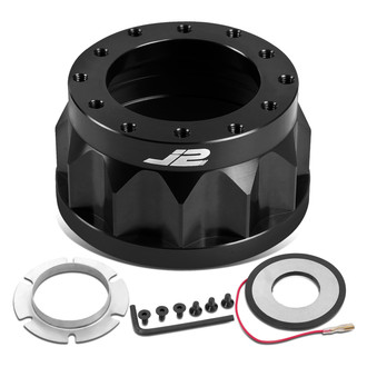 J2 Engineering® - Black Steering Wheel Hub Adapter