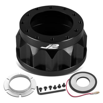 J2 Engineering® - Black Steering Wheel Hub Adapter