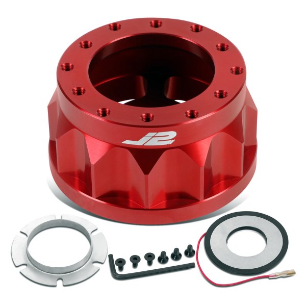 J2 Engineering® - Red Steering Wheel Hub Adapter