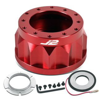 J2 Engineering® - Red Steering Wheel Hub Adapter