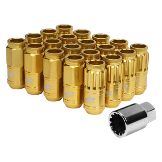 J2 Engineering® - Gold Cone Seat Open End Lug Wheel Installation Kit
