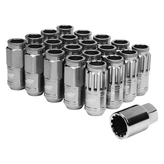 J2 Engineering® - Silver Cone Seat Open End Lug Wheel Installation Kit