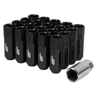 J2 Engineering® - Black Cone Seat Lug Nuts