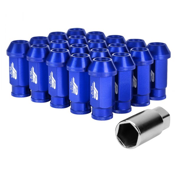 J2 Engineering® - Blue Cone Seat Open End Lug Nuts