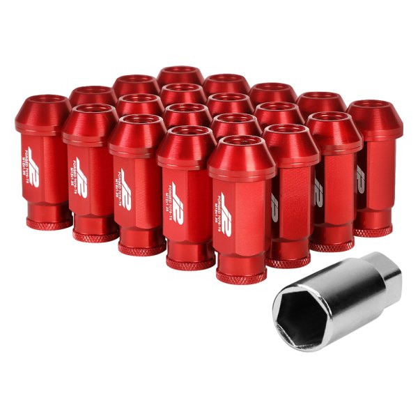 J2 Engineering® - Red Cone Seat Open End Lug Nuts