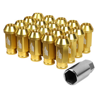 J2 Engineering® - Gold Cone Seat Open End Lug Nuts