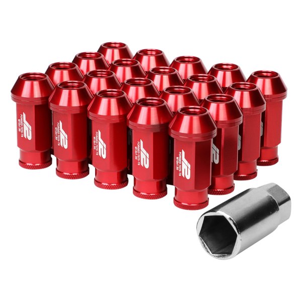 J2 Engineering® - Red Cone Seat Open End Lug Nuts