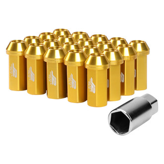 J2 Engineering® - Gold Cone Seat Closed End Lug Nuts
