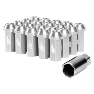 J2 Engineering® - Silver Cone Seat Closed End Lug Nuts