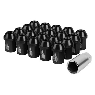 J2 Engineering® - Black Cone Seat Closed End Lug Nuts