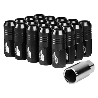 J2 Engineering® - Black Cone Seat Closed End Lug Nuts