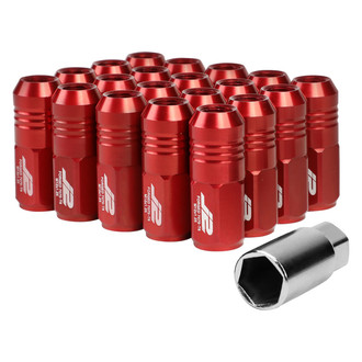 J2 Engineering® - Red Cone Seat Closed End Lug Nuts