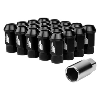 J2 Engineering® - Cone Seat Open End Knurled Top Lug Nuts