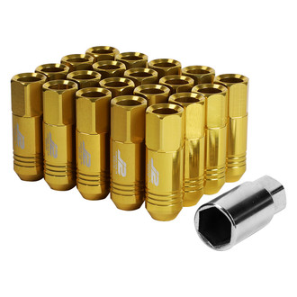 J2 Engineering® - Gold Cone Seat Open End Lug Nuts