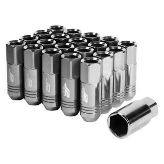 J2 Engineering® - Silver Cone Seat Open End Lug Nuts