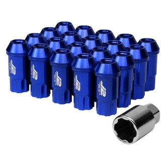 J2 Engineering® - Blue Cone Seat Spline Drive Open End Lug Nuts