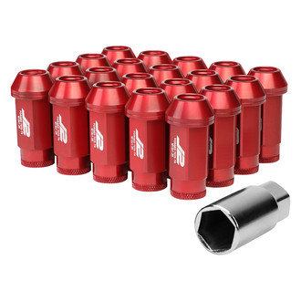 J2 Engineering® - Red Cone Seat Open End Lug Nuts