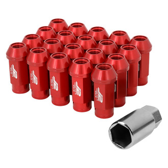 J2 Engineering® - Red Cone Seat Open End Lug Nuts