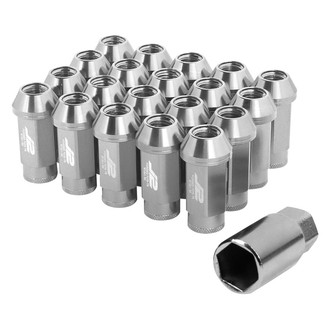 J2 Engineering® - Silver Cone Seat Open End Lug Nuts