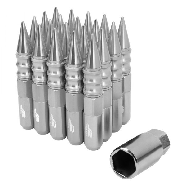 J2 Engineering® - Silver Cone Seat Spiked Lug Nuts