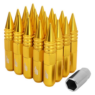 J2 Engineering® - Gold Cone Seat Spiked Lug Nuts