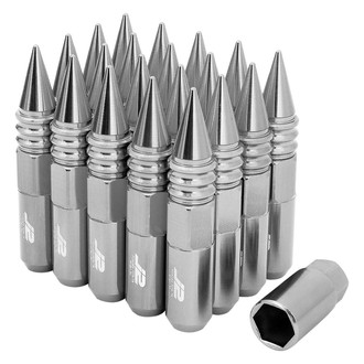 J2 Engineering® - Silver Cone Seat Spiked Lug Nuts
