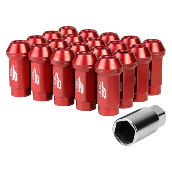 J2 Engineering® - Red Cone Seat Closed End Lug Nuts