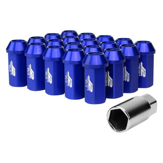 J2 Engineering® - Blue Cone Seat Open End Lug Nuts