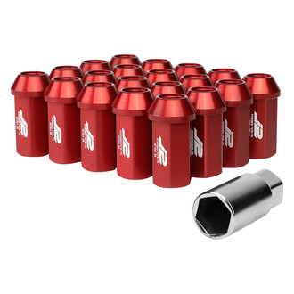 J2 Engineering® - Red Cone Seat Open End Lug Nuts