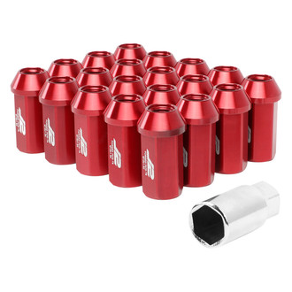 J2 Engineering® - Red Cone Seat Open End Lug Nuts