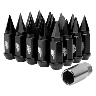 J2 Engineering® - Black Cone Seat Spiked Lug Nuts