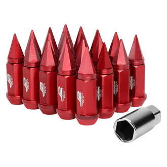 J2 Engineering® - Red Cone Seat Spiked Lug Nuts