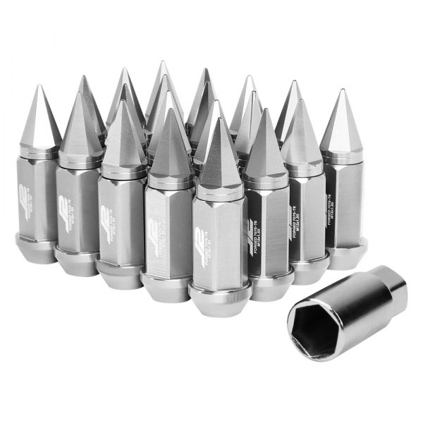 J2 Engineering® - Silver Cone Seat Spiked Lug Nuts