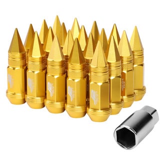 J2 Engineering® - Gold Cone Seat Spiked Lug Nuts