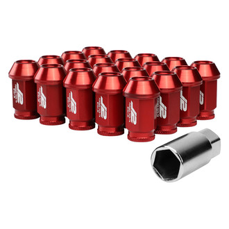 J2 Engineering® - Red Cone Seat Open End Lug Nuts