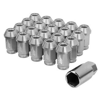 J2 Engineering® - Silver Cone Seat Open End Lug Nuts