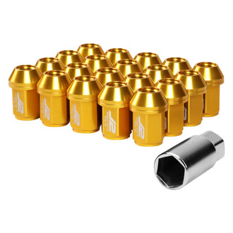 J2 Engineering® - Gold Cone Seat Closed End Lug Nuts