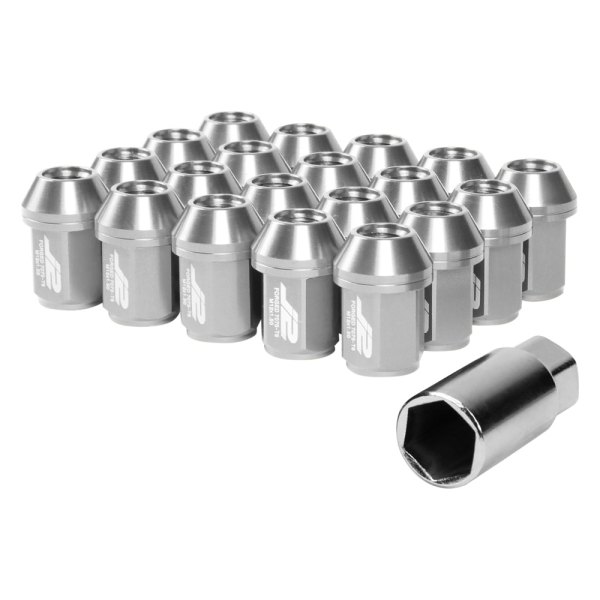 J2 Engineering® - Silver Cone Seat Closed End Lug Nuts