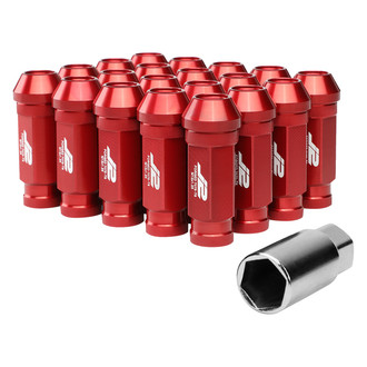 J2 Engineering® - Red Cone Seat Open End Lug Nuts