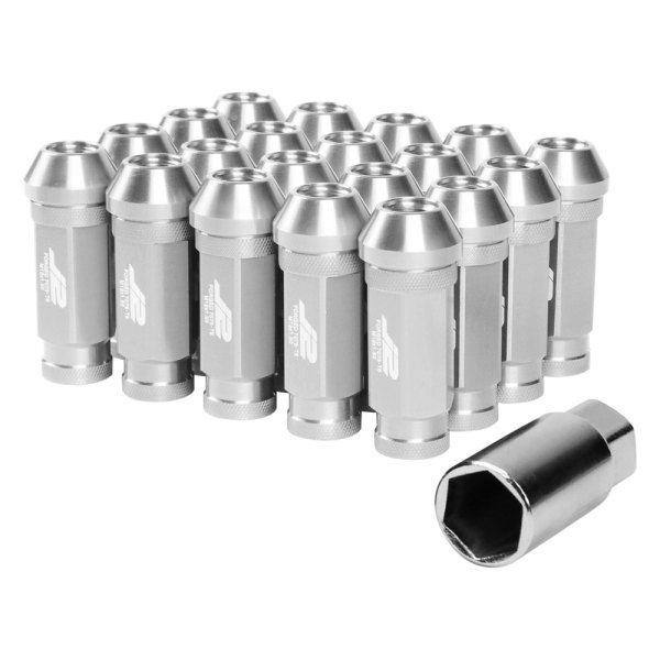 J2 Engineering® - Silver Cone Seat Open End Lug Nuts