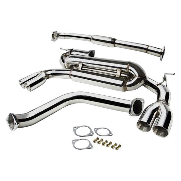 J2 Engineering® - Stainless Steel Cat-Back Exhaust System, Hyundai Genesis Coupe