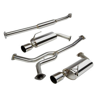 J2 Engineering® - Stainless Steel Cat-Back Exhaust System with Split Rear Exit