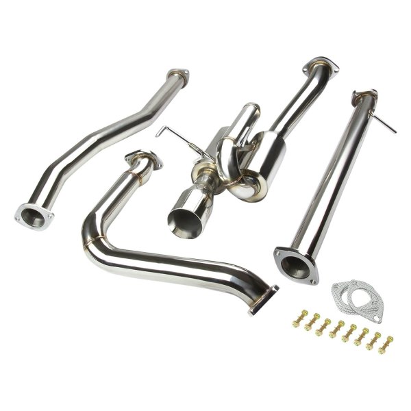 J2 Engineering® - Stainless Steel Cat-Back Exhaust System, Fiat 500