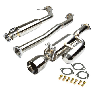 J2 Engineering® - Stainless Steel Cat-Back Exhaust System with Single Rear Exit