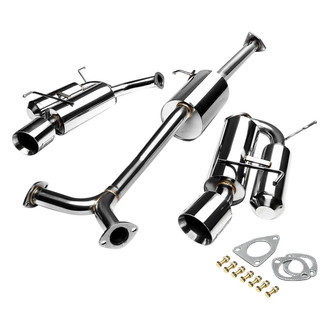 J2 Engineering® - Stainless Steel Cat-Back Exhaust System with Split Rear Exit