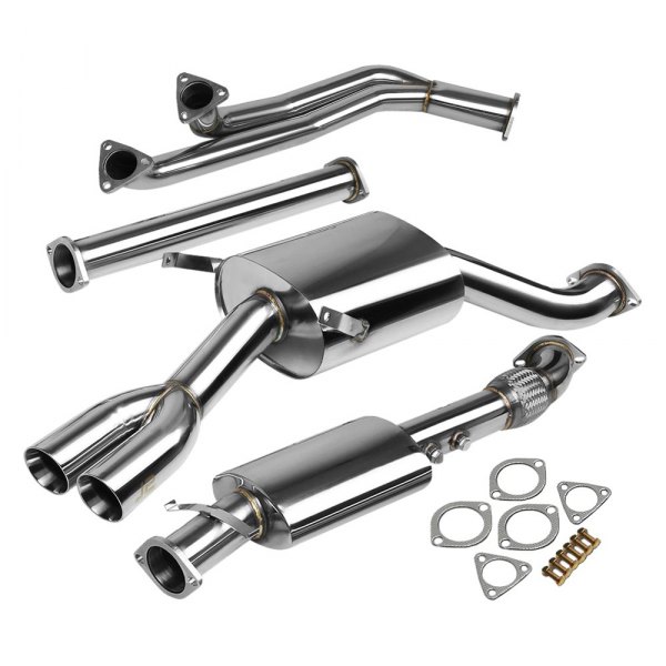 J2 Engineering® - Stainless Steel Cat-Back Exhaust System, BMW 3-Series