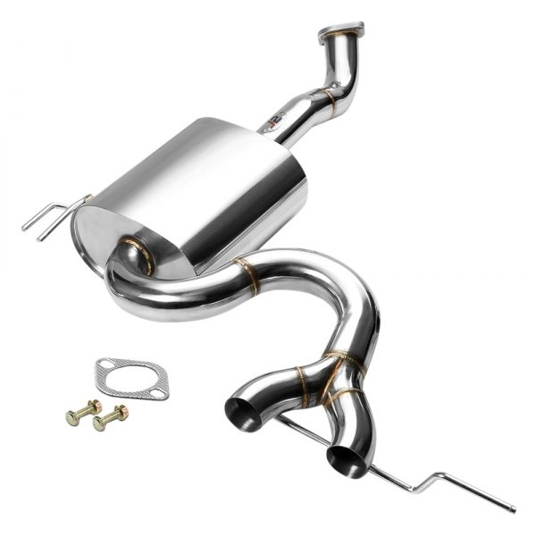 J2 Engineering® - Stainless Steel Axle-Back Exhaust System, Hyundai Veloster